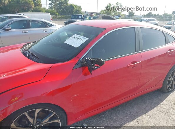 2HGFC2F89KH567480 2019 HONDA CIVIC Red Front view