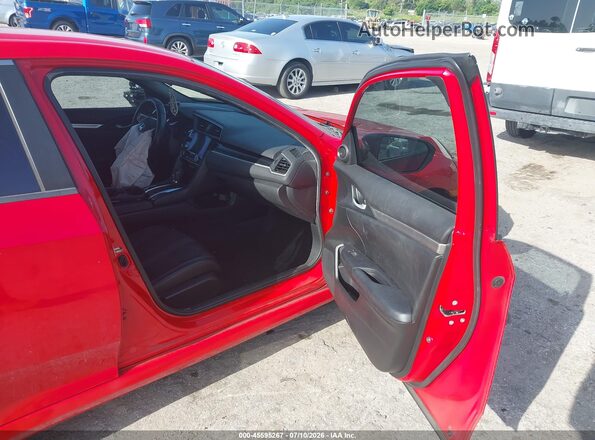 2HGFC2F89KH567480 2019 HONDA CIVIC Red Front interior view
