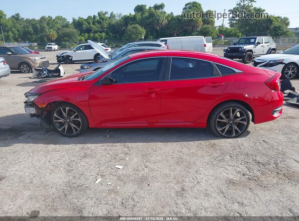 2HGFC2F89KH567480 2019 HONDA CIVIC Red 360 interior view