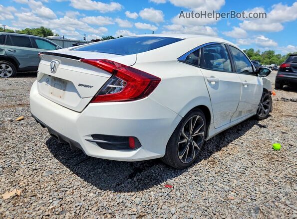 2HGFC2F89KH568354 2019 HONDA CIVIC Белый Задняя правая четверть