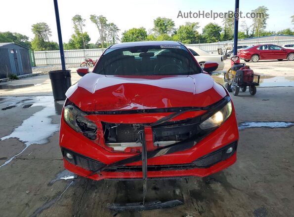 2HGFC2F89KH599149 2019 HONDA CIVIC Red წინა ხედი