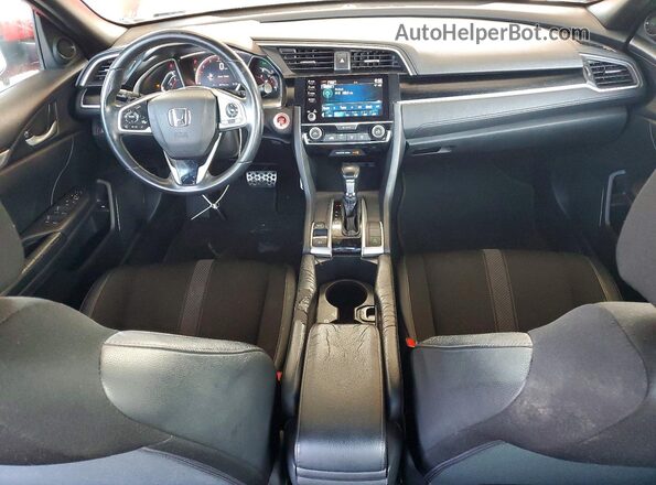 2HGFC2F89KH599149 2019 HONDA CIVIC Red წინა პანელის ხედი