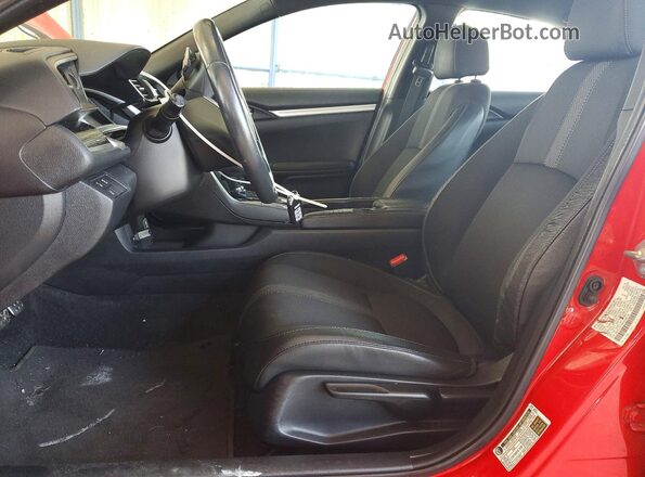 2HGFC2F89KH599149 2019 HONDA CIVIC Red წინა სალონის ხედი