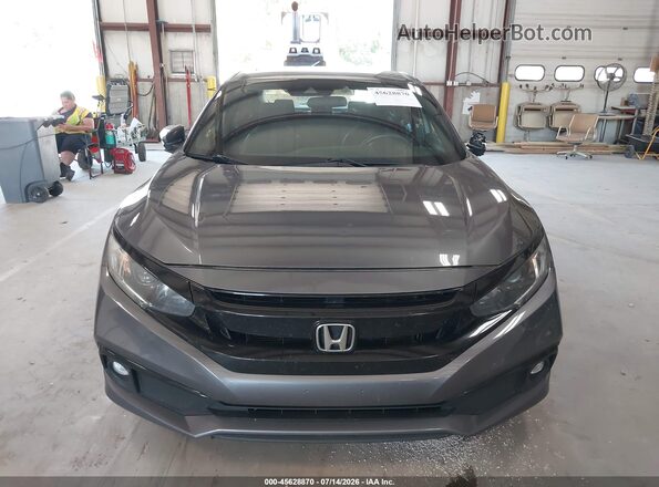 2HGFC2F89LH519060 2020 HONDA CIVIC Gray Widok wnętrza z tyłu