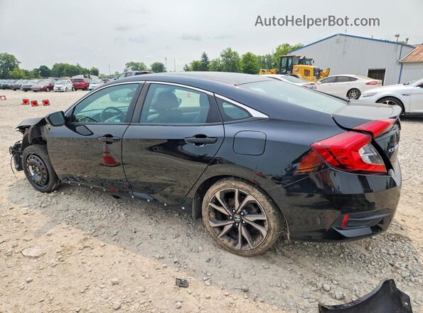 2HGFC2F89LH521147 2020 HONDA CIVIC Черный Задняя левая четверть