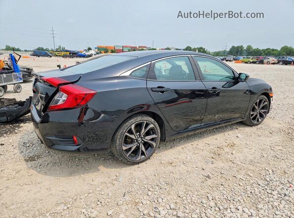 2HGFC2F89LH521147 2020 HONDA CIVIC Черный Задняя правая четверть