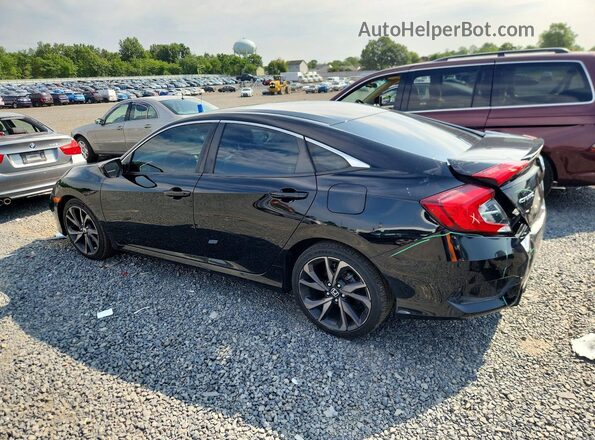 2HGFC2F89LH526204 2020 HONDA CIVIC Black Հետևի ձախ