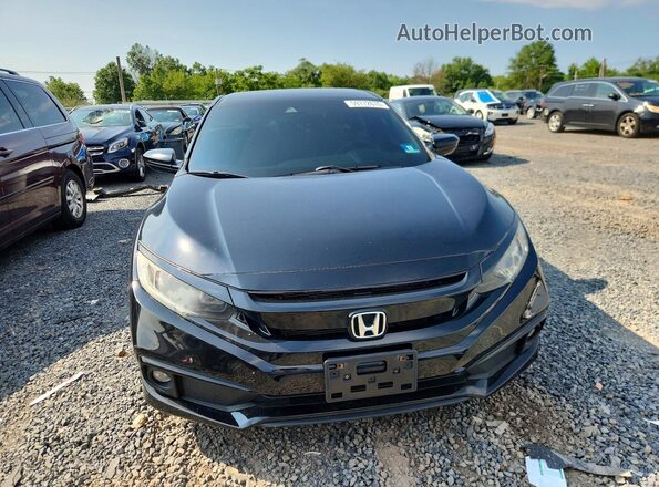2HGFC2F89LH526204 2020 HONDA CIVIC Black Դիմացի տեսք