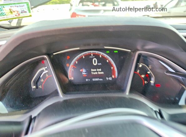 2HGFC2F89LH526204 2020 HONDA CIVIC Black Սարքավորումների վահանակի տեսք