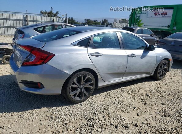 2HGFC2F89LH531256 2020 HONDA CIVIC Gray Trasero derecho