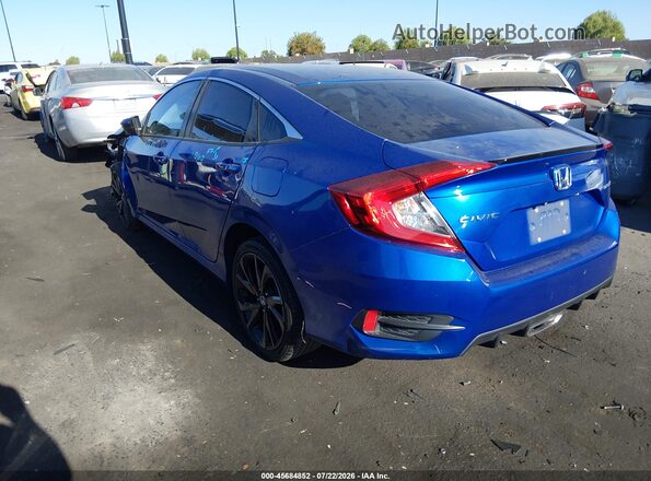 2HGFC2F89LH555900 2020 HONDA CIVIC Blue უკანა მარცხენა