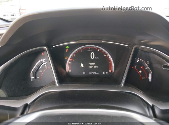 2HGFC2F89LH555900 2020 HONDA CIVIC Blue უკანა სავარძლების ხედი