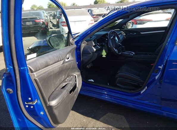 2HGFC2F89LH555900 2020 HONDA CIVIC Blue წინა სალონის ხედი