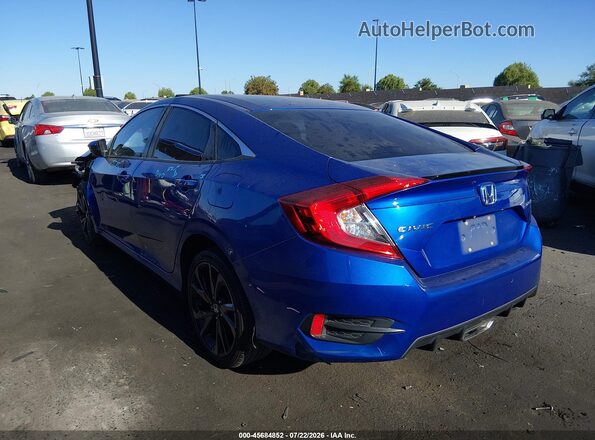 2HGFC2F89LH555900 2020 HONDA CIVIC Blue სალონის 360-გრადუსიანი ხედი