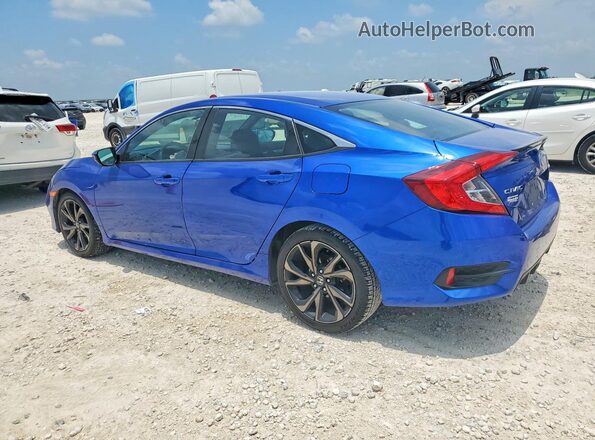 2HGFC2F89LH571773 2020 HONDA CIVIC Blue Задня ліва чверть
