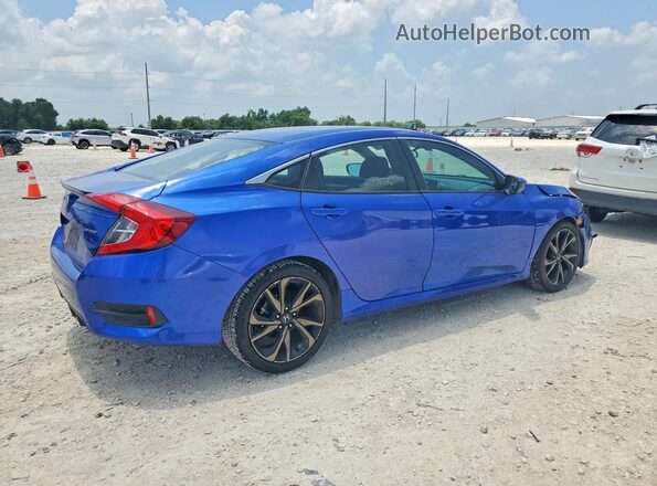 2HGFC2F89LH571773 2020 HONDA CIVIC Blue Задня права чверть
