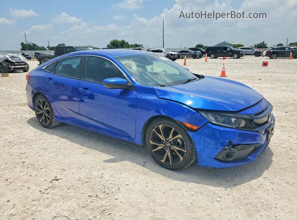 2HGFC2F89LH571773 2020 HONDA CIVIC Blue Передня права чверть