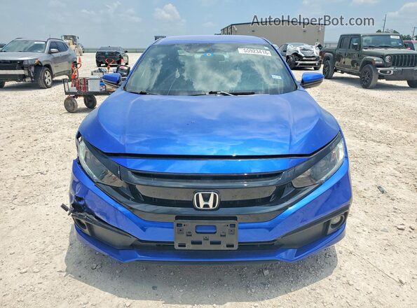 2HGFC2F89LH571773 2020 HONDA CIVIC Blue Вид спереду