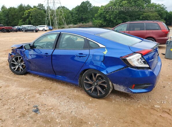 2HGFC2F89LH572728 2020 HONDA CIVIC Синий Задняя левая четверть