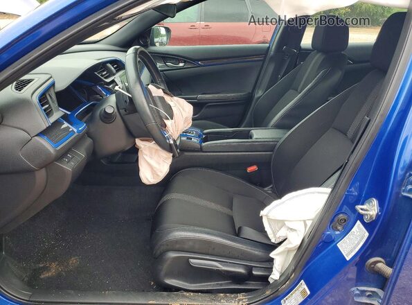 2HGFC2F89LH572728 2020 HONDA CIVIC Синий Вид салона спереди
