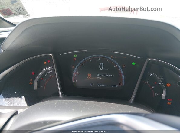 2HGFC2F89LH592669 2020 HONDA CIVIC Белый Вид задних сидений