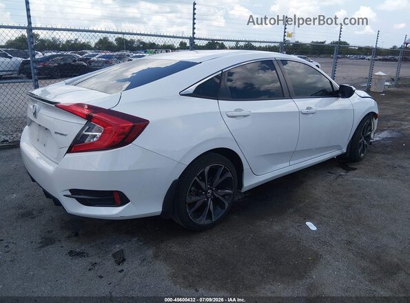 2HGFC2F89LH592669 2020 HONDA CIVIC Белый Задняя правая четверть