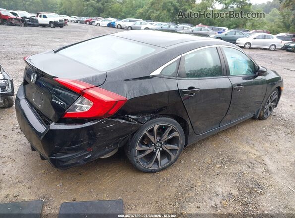 2HGFC2F89LH593028 2020 HONDA CIVIC Black Tył prawy