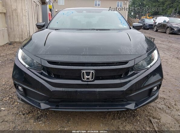 2HGFC2F89LH593028 2020 HONDA CIVIC Black Widok deski rozdzielczej