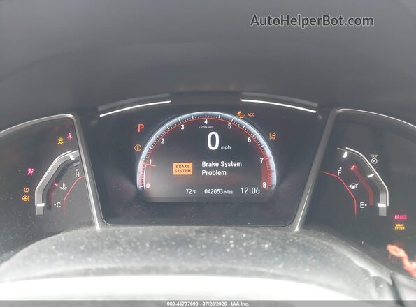 2HGFC2F89LH593028 2020 HONDA CIVIC Black Widok tylnych siedzeń