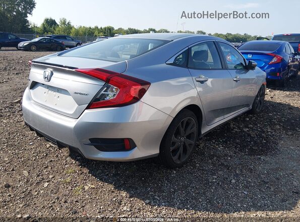 2HGFC2F89LH594583 2020 HONDA CIVIC Silver Tył prawy