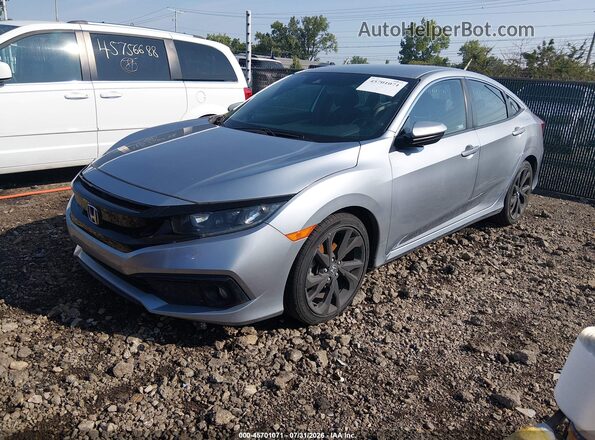 2HGFC2F89LH594583 2020 HONDA CIVIC Silver Przód lewy