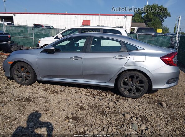 2HGFC2F89LH594583 2020 HONDA CIVIC Silver Widok wnętrza z tyłu