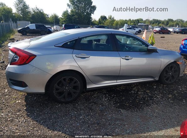 2HGFC2F89LH594583 2020 HONDA CIVIC Silver Widok zestawu wskaźników