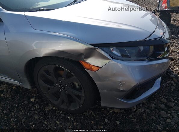 2HGFC2F89LH594583 2020 HONDA CIVIC Silver Widok z przodu