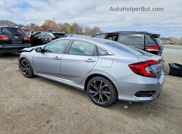 2HGFC2F89MH521103 2021 HONDA CIVIC Silver Հետևի ձախ
