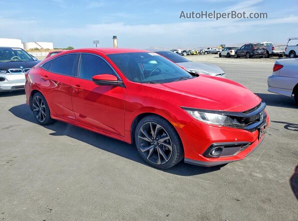 2HGFC2F89MH534580 2021 HONDA CIVIC Red Առջևի աջ