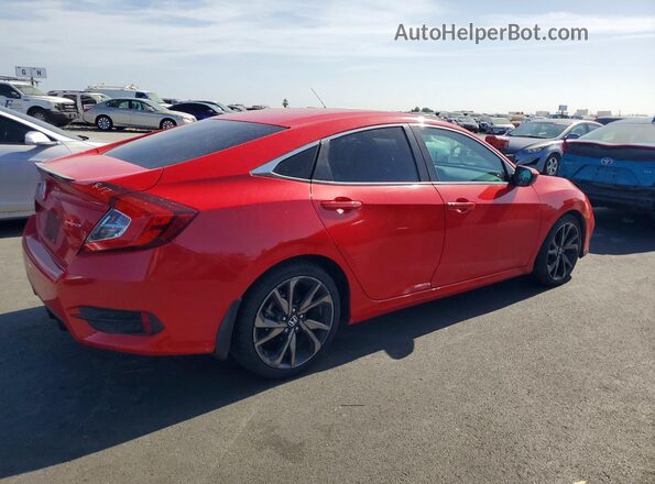 2HGFC2F89MH534580 2021 HONDA CIVIC Red Հետևի աջ