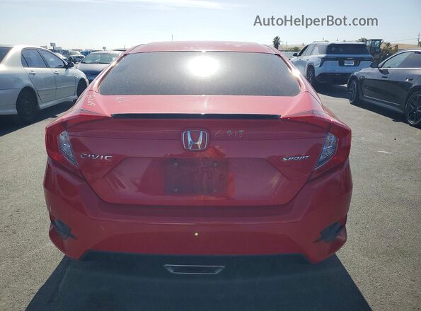 2HGFC2F89MH534580 2021 HONDA CIVIC Red Հետևի տեսք