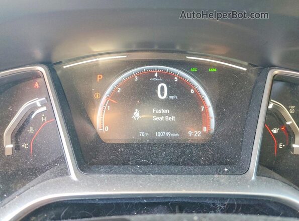 2HGFC2F89MH534580 2021 HONDA CIVIC Red Սարքավորումների վահանակի տեսք