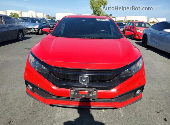 2HGFC2F89MH534580 2021 HONDA CIVIC Red Դիմացի տեսք