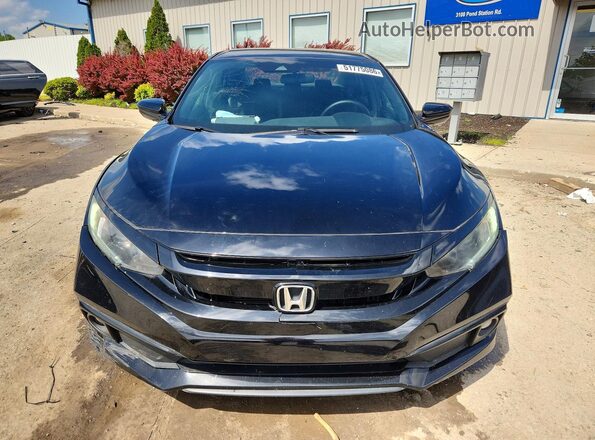 2HGFC2F89MH551086 2021 HONDA CIVIC Black Դիմացի տեսք
