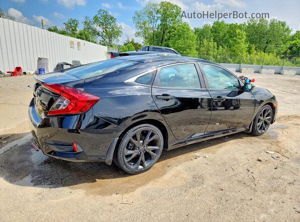 2HGFC2F89MH551086 2021 HONDA CIVIC Black Հետևի աջ