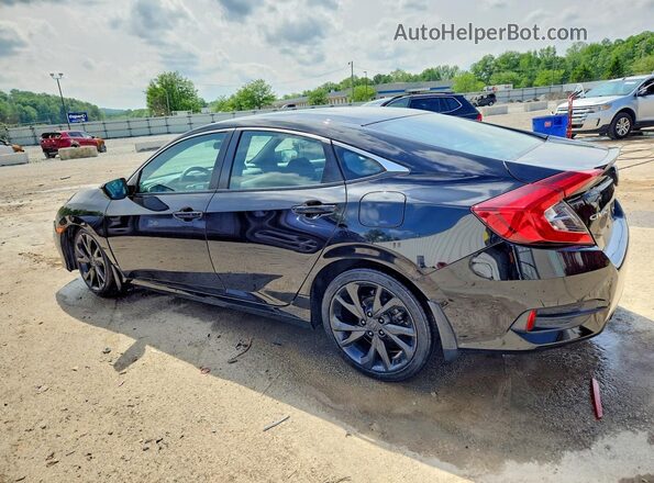 2HGFC2F89MH551086 2021 HONDA CIVIC Black Հետևի ձախ