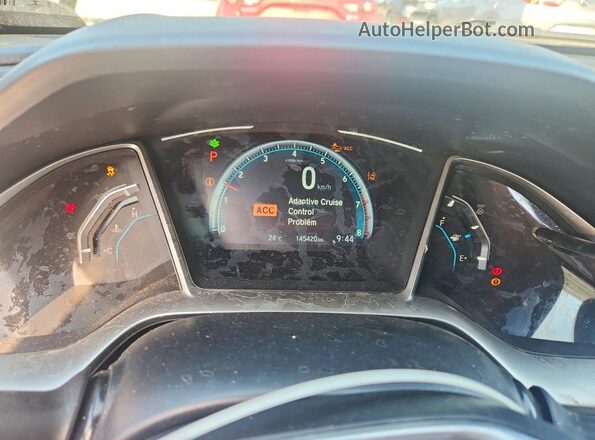 2HGFC2F8XHH003622 2017 HONDA CIVIC Black Vista del cuadro de instrumentos