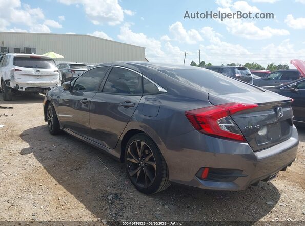 2HGFC2F8XKH500855 2019 HONDA CIVIC Gray უკანა მარცხენა