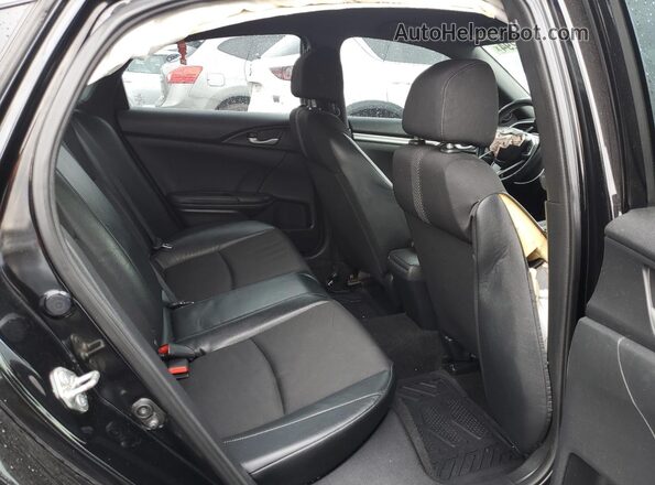 2HGFC2F8XKH509099 2019 HONDA CIVIC Black Vista de los asientos traseros
