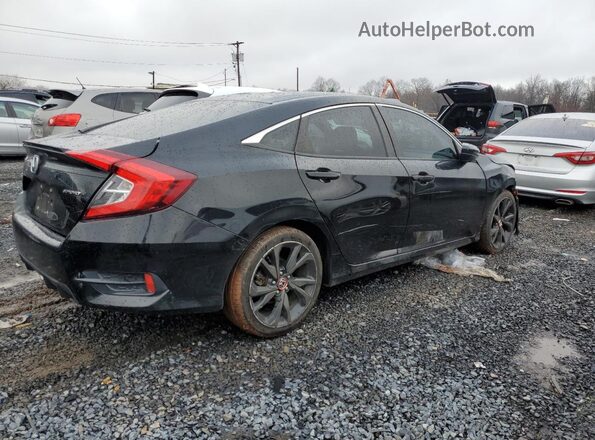 2HGFC2F8XKH509099 2019 HONDA CIVIC Black Trasero derecho