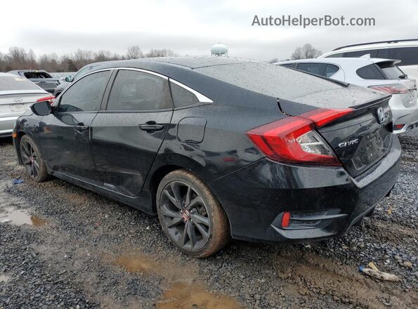 2HGFC2F8XKH509099 2019 HONDA CIVIC Black Trasero izquierdo