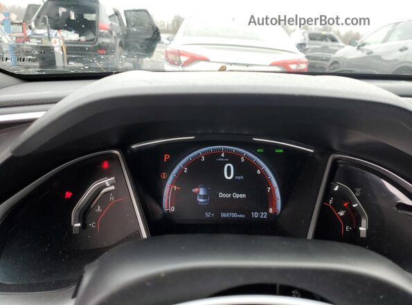 2HGFC2F8XKH509099 2019 HONDA CIVIC Black Vista del cuadro de instrumentos
