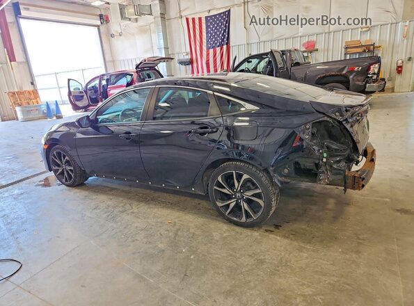 2HGFC2F8XKH571618 2019 HONDA CIVIC Black Հետևի ձախ